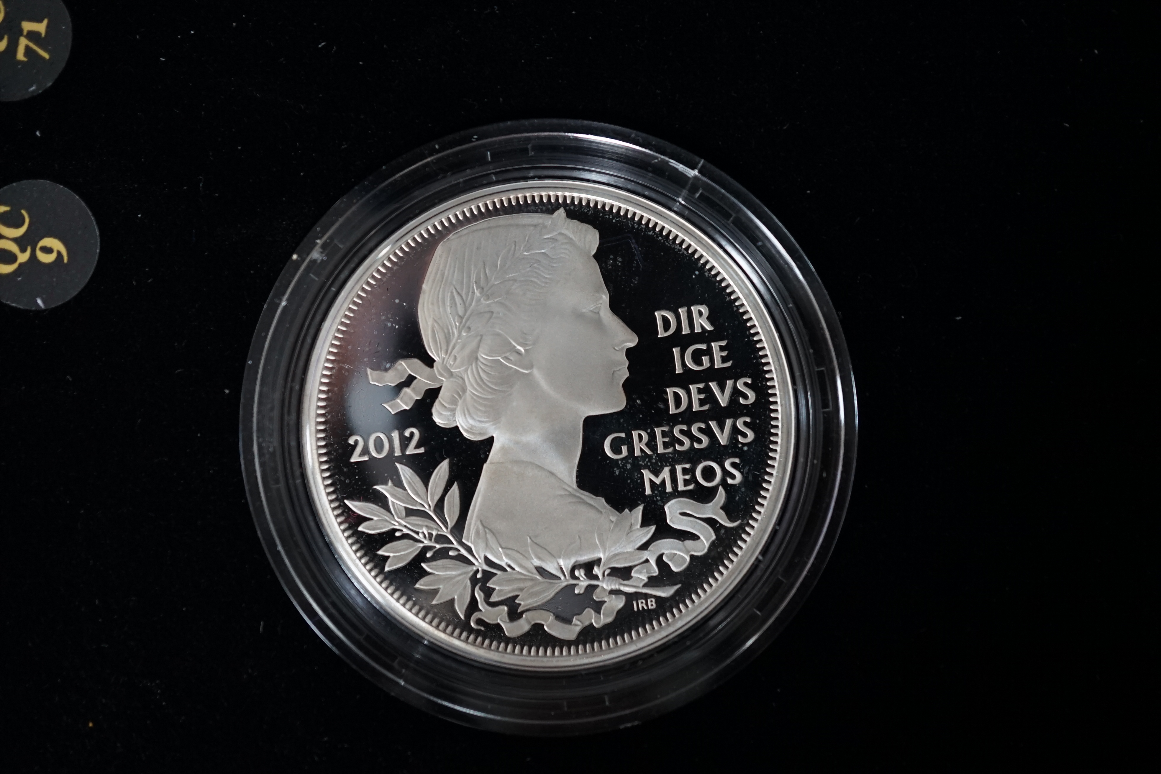 British silver coins, Elizabeth II proof coins, 2012 UK Diamond Jubilee Silver proof coin set, cased with certificate